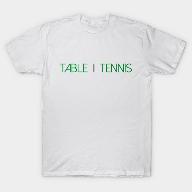 TABLE TENNIS T-Shirt by eyesblau